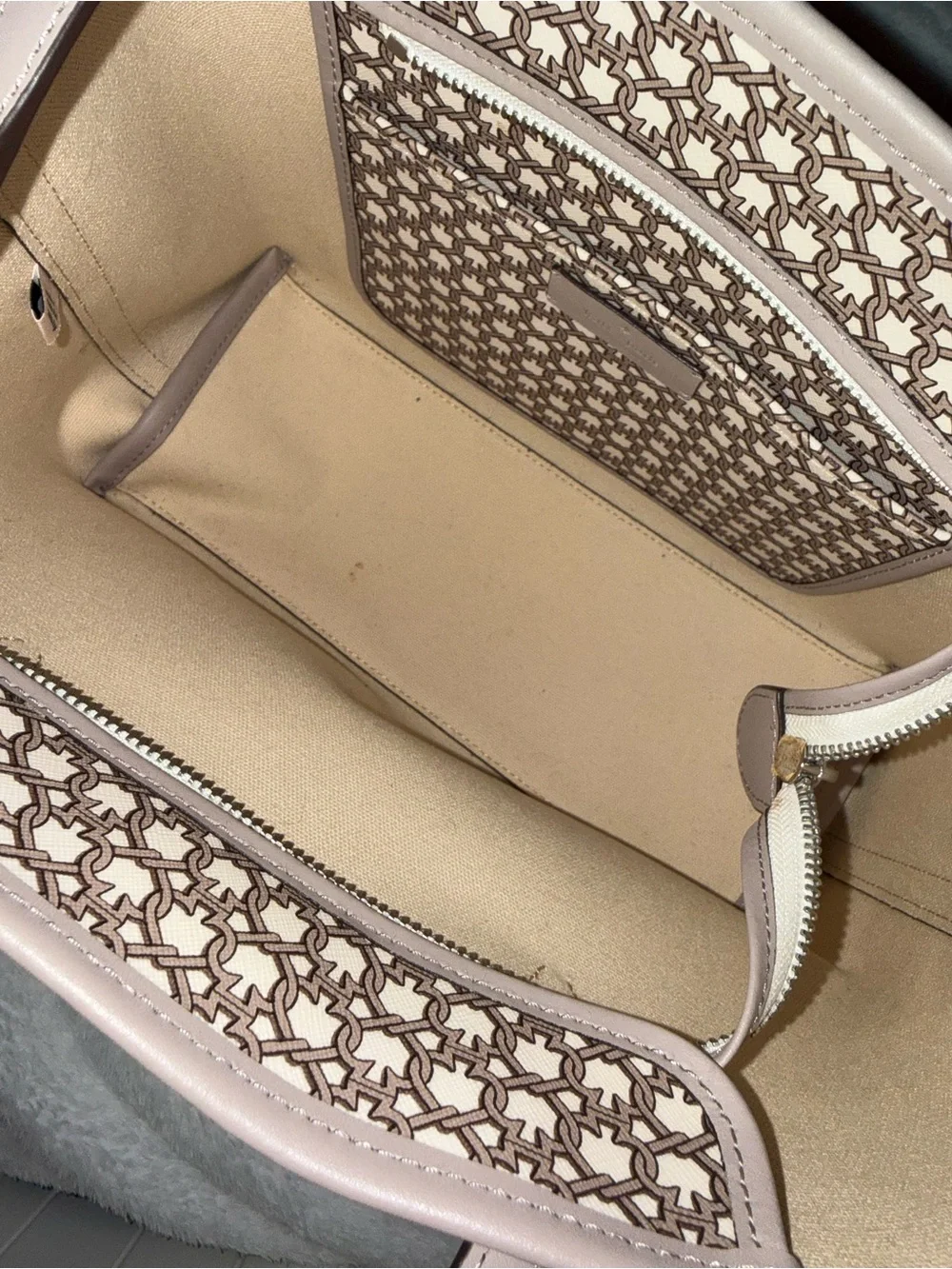 kate spade Blush Pink Patterned Satchel with Crossbody Strap